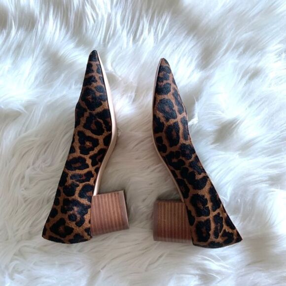 Sole Society Leopard Print Calf Hairn Pumps - Picture 7 of 9